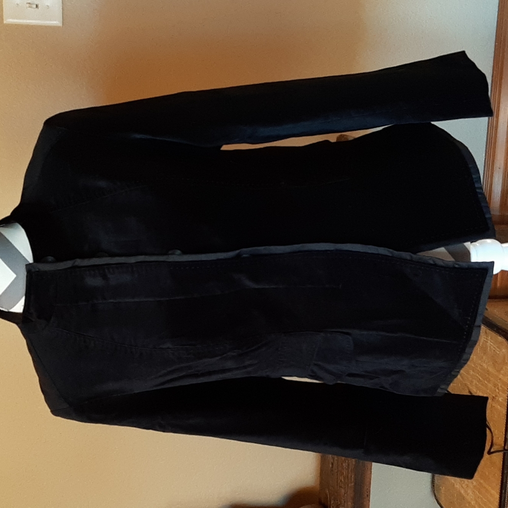 Coldwater Creek Black Velveteen Jacket